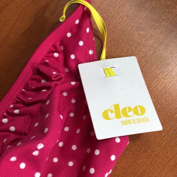NWT Cleo Panache Retro Polkadot Halter Swimsuit! - Picture 3 of 6